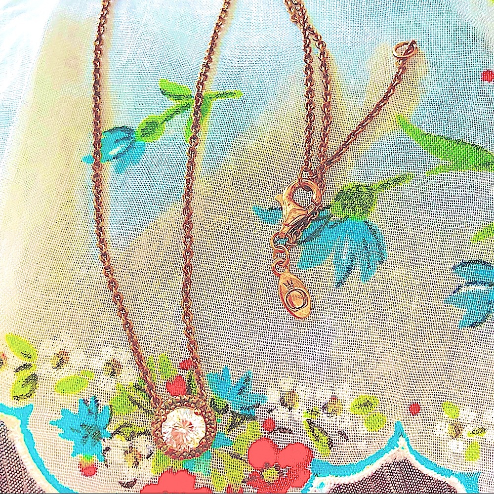 NWT PANDORA AUTHENTIC Rosegold 18kPlated NECKLACE - Picture 3 of 15